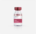 A vial labeled 'Cell Culture' from Innovative Research, possibly containing Ham's F-12 serum-free culture medium.